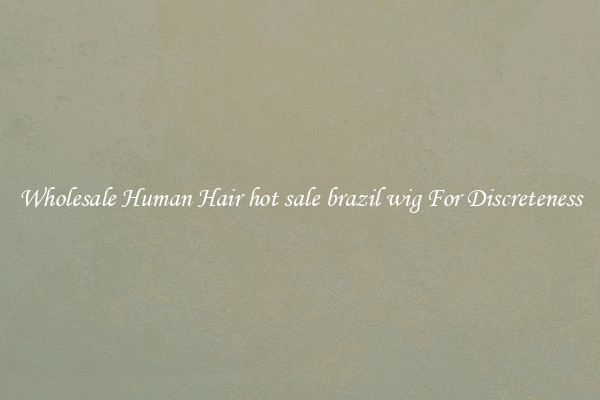 Wholesale Human Hair hot sale brazil wig For Discreteness