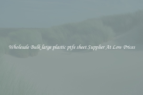 Wholesale Bulk large plastic ptfe sheet Supplier At Low Prices