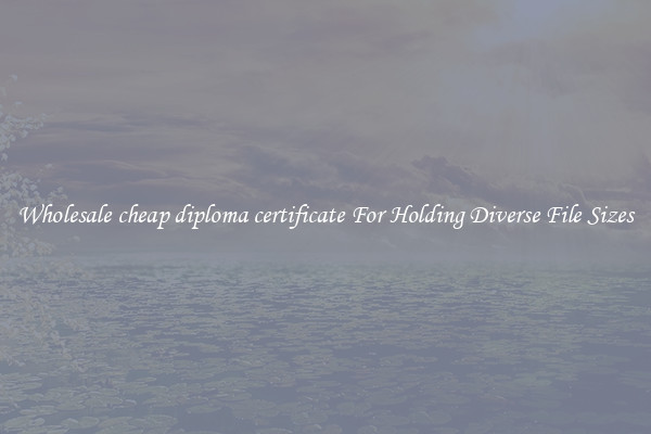 Wholesale cheap diploma certificate For Holding Diverse File Sizes
