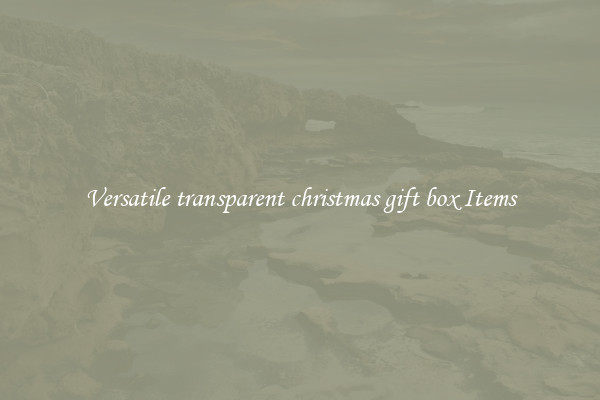 Versatile transparent christmas gift box Items