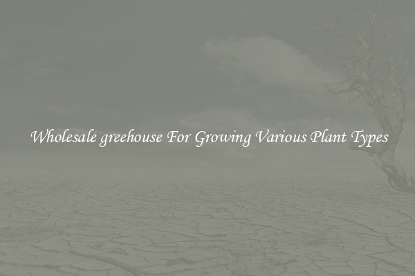 Wholesale greehouse For Growing Various Plant Types