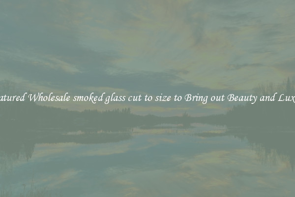 Featured Wholesale smoked glass cut to size to Bring out Beauty and Luxury
