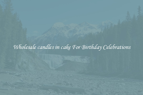 Wholesale candles in cake For Birthday Celebrations