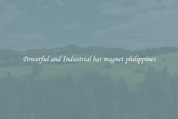Powerful and Industrial bar magnet philippines