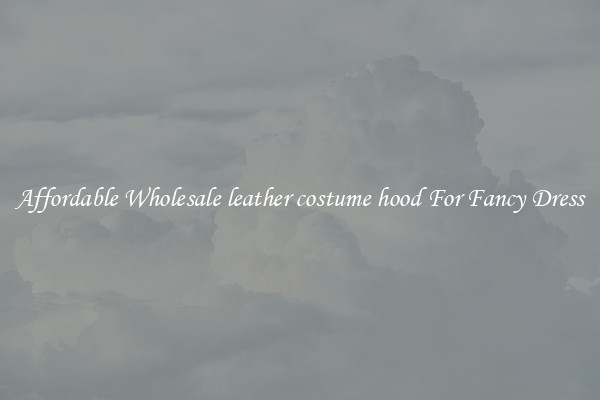 Affordable Wholesale leather costume hood For Fancy Dress
